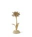 Gold Whitewashed Metal Flower