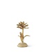 Gold Whitewashed Metal Flower