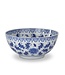 16.25 Inch Blue & White Chinoiserie Ceramic Bowl