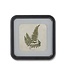 11.75 Inch Square Black Wood Rounded Framed Fern Print