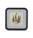 11.75 Inch Square Black Wood Rounded Framed Fern Print