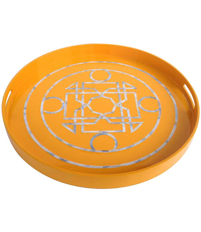 Yellow Lacquered Tray