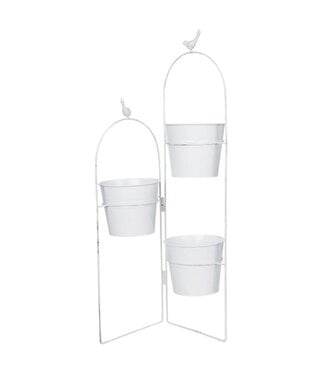 Metal Planter Stand w/Birds