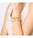 JULIE VOS Heart Charm Bracelet-Mother of Pearl