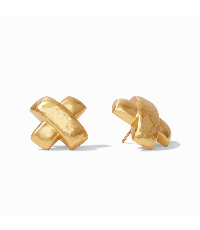 JULIE VOS Catalina X Earring Gold