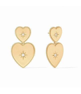 JULIE VOS Heart Statement Earring