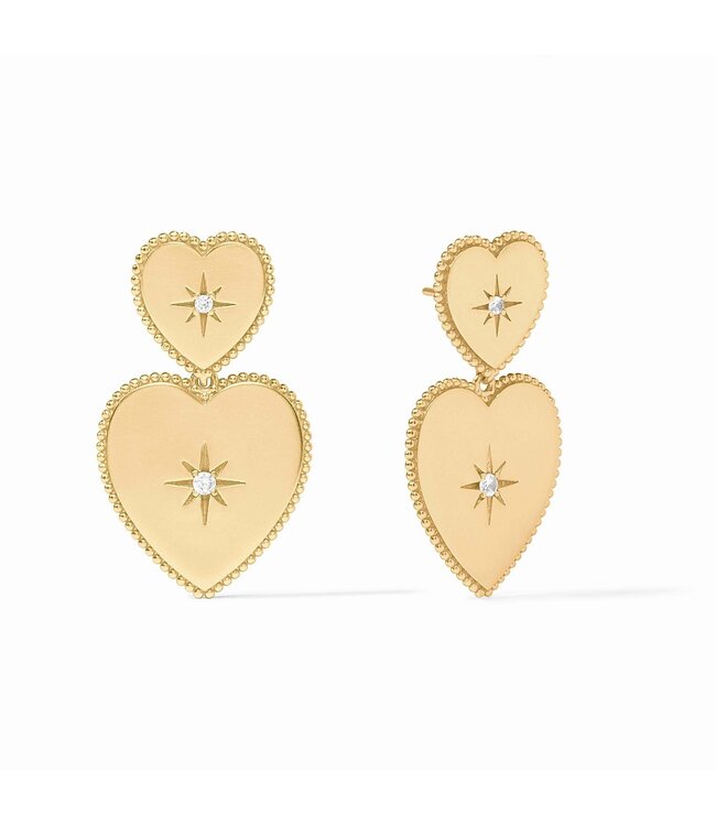 JULIE VOS Heart Statement Earring