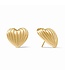 JULIE VOS Puffy Heart Statement Stud