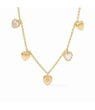 JULIE VOS Heart Delicate Charm Necklace