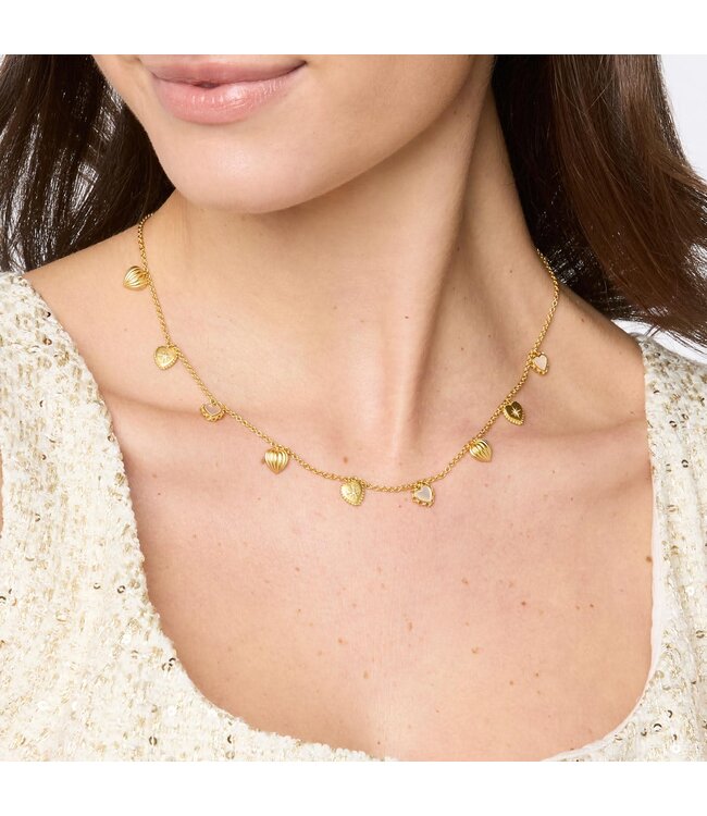 JULIE VOS Heart Delicate Charm Necklace