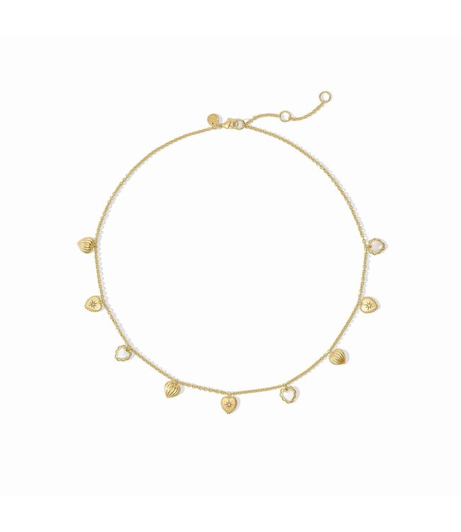 JULIE VOS Heart Delicate Charm Necklace