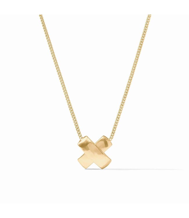 JULIE VOS Catalina X Delicate Necklace Gold