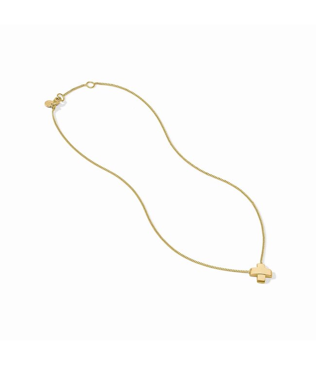 JULIE VOS Catalina X Pavé Delicate Necklace