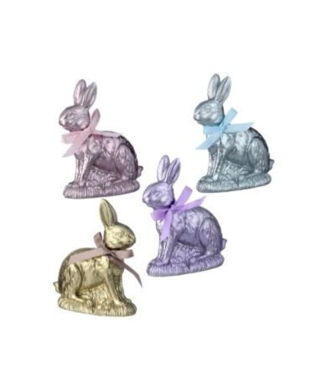 4" Resin Foil Chocolate Bunny