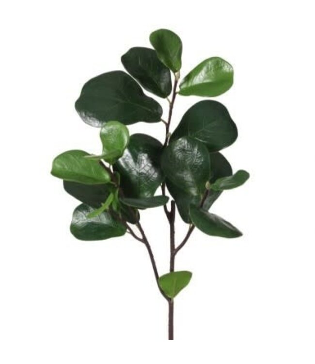 28" PU Baby Fiddle Leaf Spray