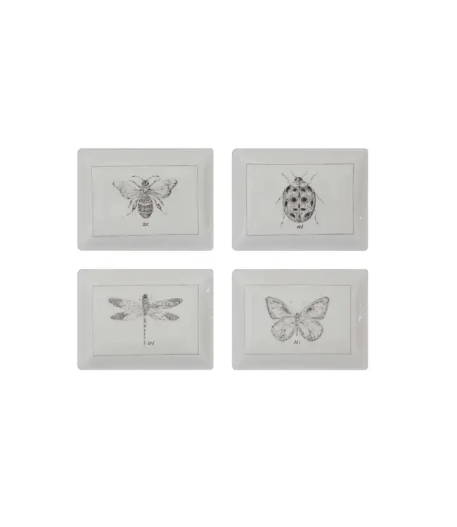 Ceramic Dish with Insect