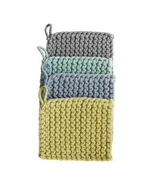 8" Square Cotton Crocheted Pot Holder