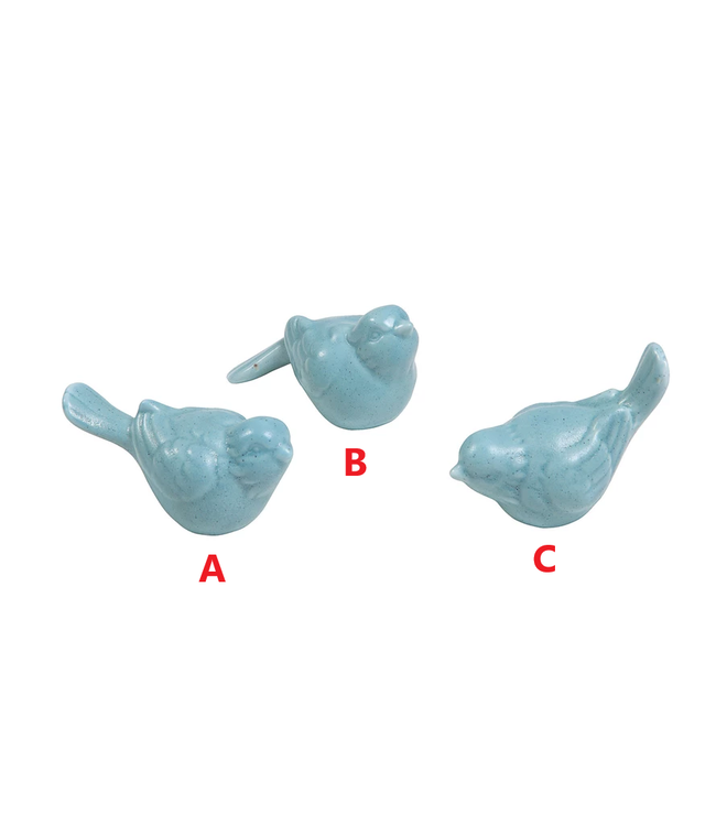 Ceramic Bird Aqua