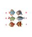 Hand-Painted Stoneware Fish Dish