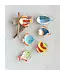 Hand-Painted Stoneware Fish Dish
