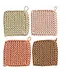 8" Square Cotton Crocheted Potholder