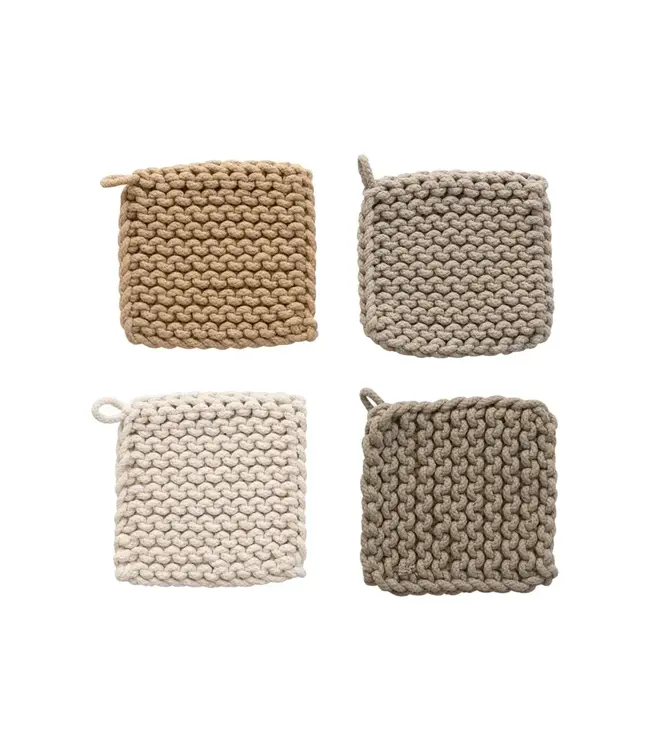 Cotton Crocheted Pot Holder