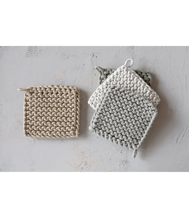 Cotton Crocheted Pot Holder