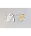 Decorative Hammered Brass Heart Shaped Dish