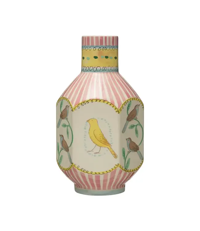 Ceramic Vase with Birds