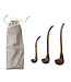 Mango Wood Ladles in Drawstring Bag - Sold as Set