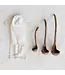Mango Wood Ladles in Drawstring Bag - Sold as Set