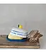 Hand-Painted Stoneware Butter Dish