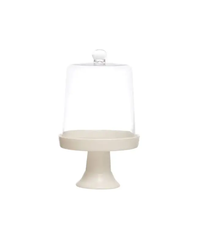 Cake Stand with Glass Cloche