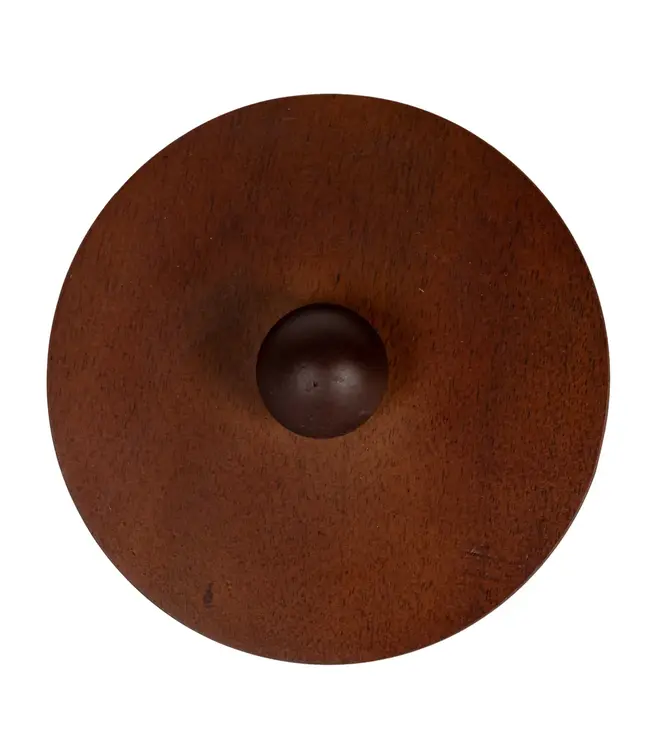 Stoneware Canister with Wood Lid