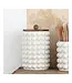 10.25" Stoneware Canister with Wood Lid