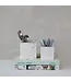 Marble Container - White