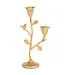 Cast Iron Candelabra with Flowers & Bird