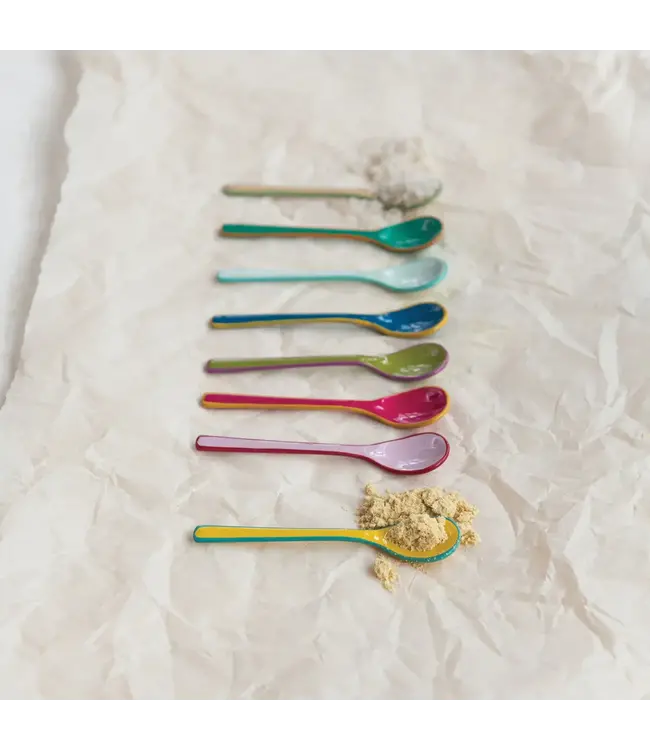 Enameled Stainless Steel Salt Spoon