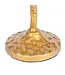 Metal Candle Holder with Bird Gold