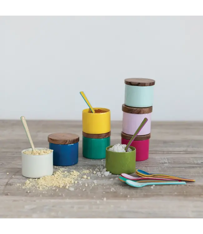 Stainless Steel Mini Pinch Pot With Acacia Wood Lid