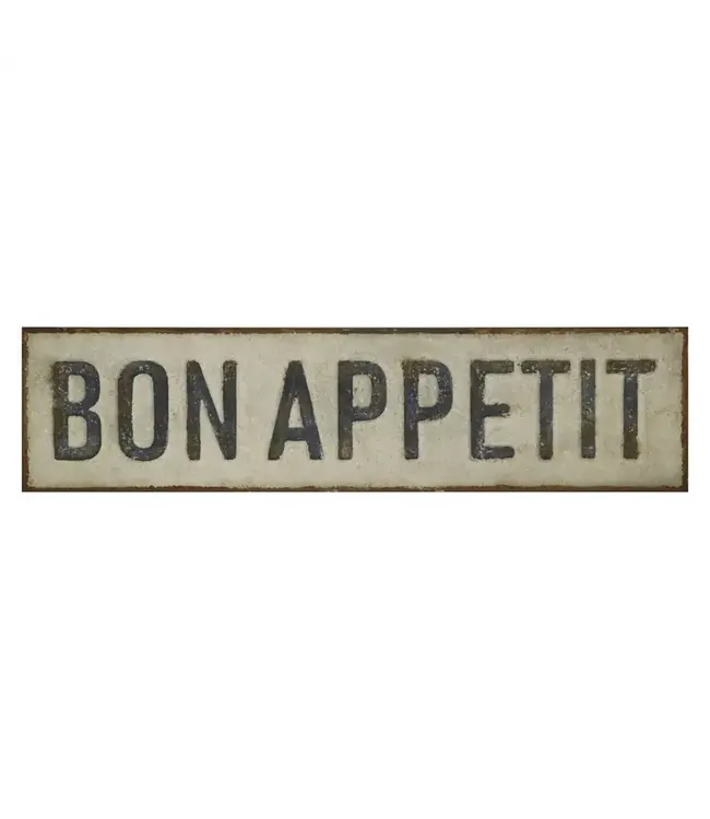 Embossed Metal Wall Décor "Bon Appetit"