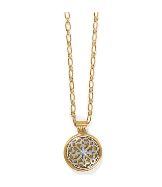 BRIGHTON Ferrara Two Tone Luce Large Pendant Necklace