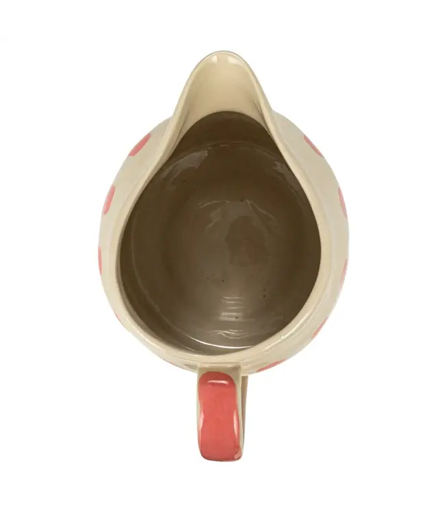 Stoneware Pitcher with Stripes