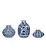 Stoneware Vase Blue & White