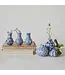Stoneware Vase Blue & White