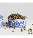 30 oz. Cup Stoneware Pet Bowl with Floral Design