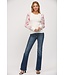 Gianna Floral Organza Slv Sweater