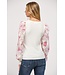 Gianna Floral Organza Slv Sweater
