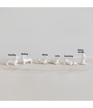 Stoneware Dogs - White