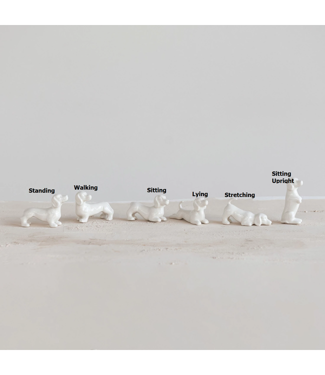 Stoneware Dogs - White